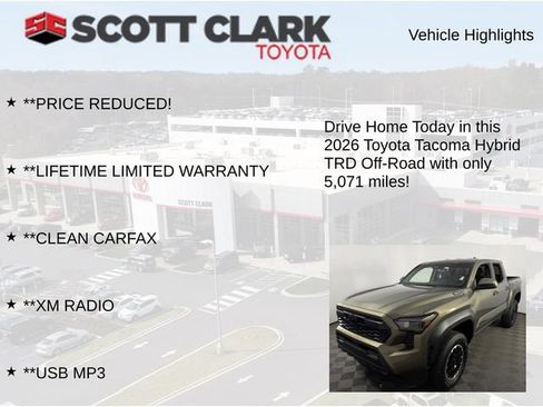 Used 2026 Toyota Tacoma TRD Off-Road AWD/4WD image 12