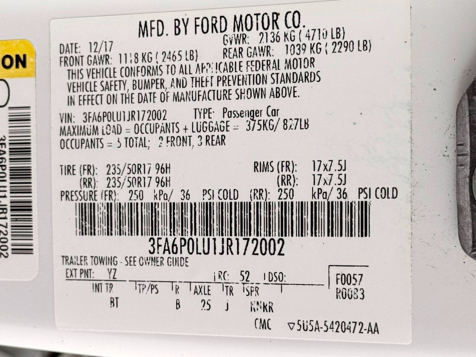 Used 2018 Ford Fusion SE w/ Equipment Group 602A FWD image 37