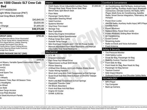 Used 2019 RAM 1500 Classic SLT w/ Luxury Group image 30