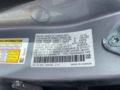 Used 2022 Honda Civic Sport image 12