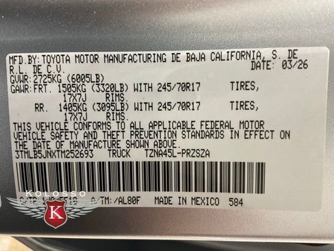 New 2026 Toyota Tacoma SR5 image 23