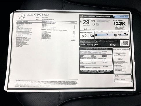 New 2026 Mercedes-Benz C 300 C 300 image 19