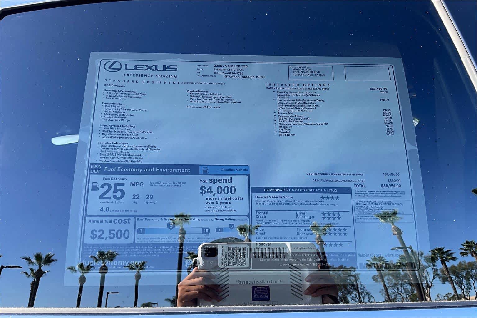 New 2026 Lexus RX 350 Premium w/ Accessory Package (2T) FWD image 22