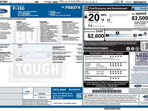 Used 2025 Ford F150 STX w/ Equipment Group 200A AWD/4WD image 4