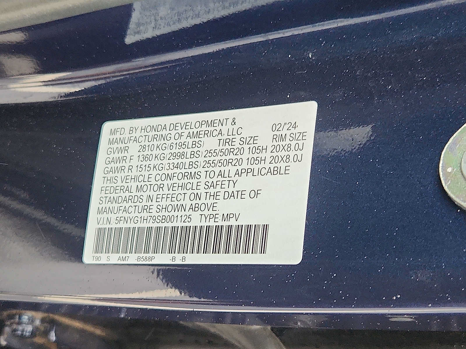Certified 2025 Honda Pilot Touring image 27