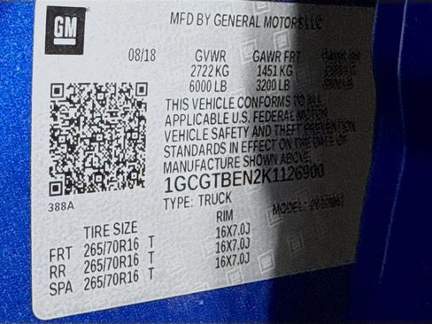 Used 2019 Chevrolet Colorado W/T w/ WT Convenience Package AWD/4WD image 30