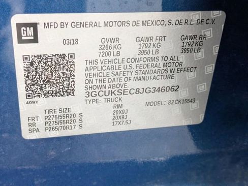 Used 2018 Chevrolet Silverado 1500 LTZ w/ Sport Package image 33