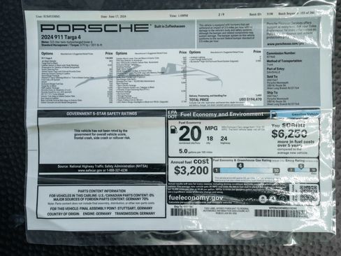 Used 2024 Porsche 911 Targa 4 w/ Sport Package AWD/4WD image 21