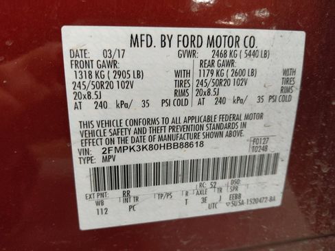 Used 2017 Ford Edge Titanium w/ Equipment Group 302A FWD image 33