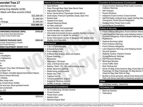 Used 2024 Chevrolet Trax LT w/ Driver Confidence Package FWD image 4