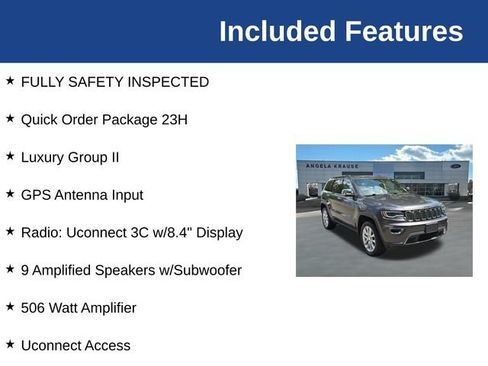 Used 2017 Jeep Grand Cherokee Limited w/ Luxury Group II AWD/4WD image 5