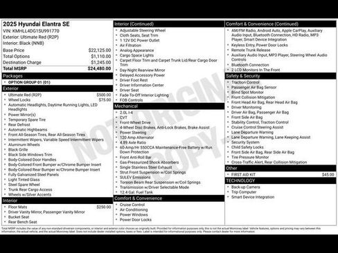 Used 2025 Hyundai Elantra SE image 32