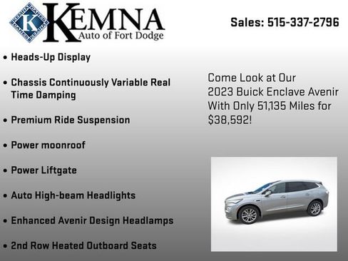 Used 2023 Buick Enclave Avenir w/ Avenir Technology Package image 9
