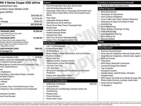 Used 2023 BMW 430i xDrive Coupe w/ M Sport Package AWD/4WD image 3