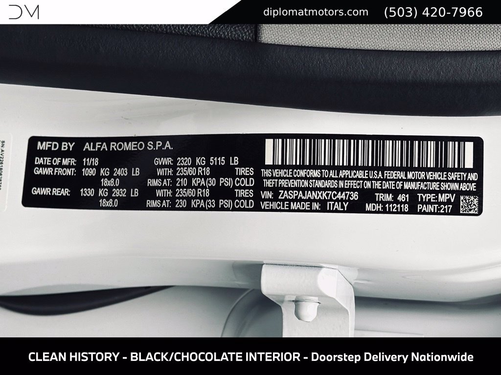 Used 2019 Alfa Romeo Stelvio RWD image 52