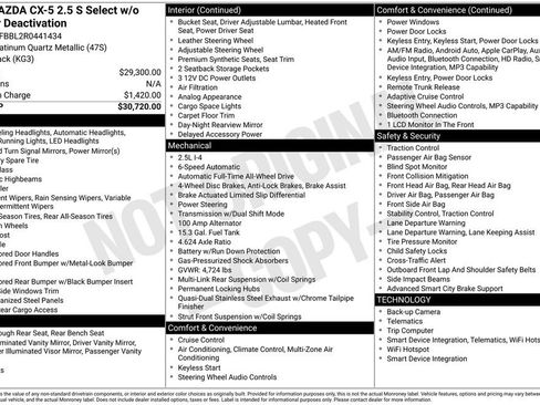 Used 2024 MAZDA CX-5 AWD 2.5 S w/ Select Package image 54