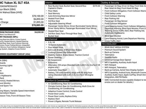 Certified 2023 GMC Yukon XL SLT w/ SLT Premium Package AWD/4WD image 39