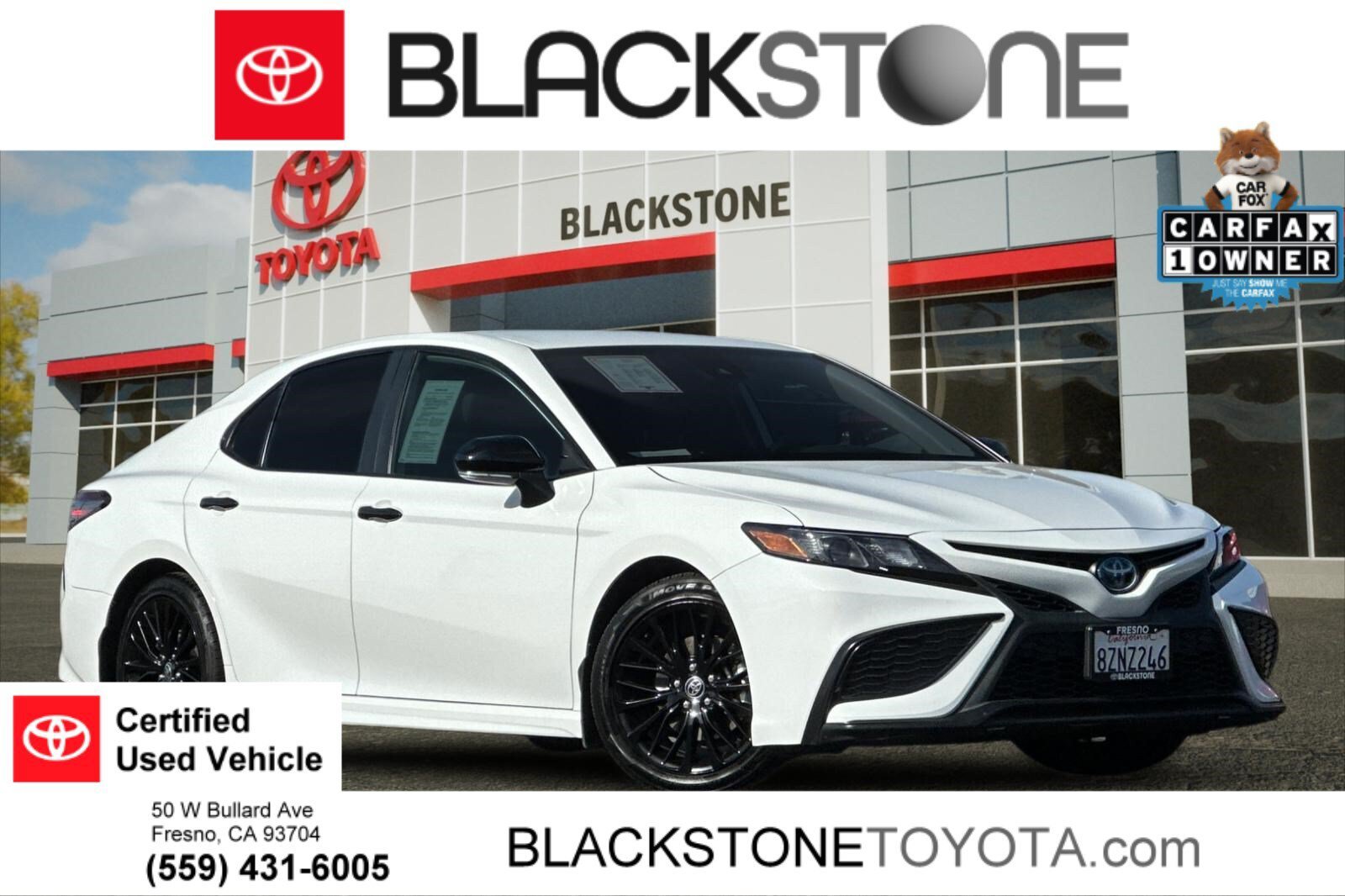 Certified 2022 Toyota Camry SE FWD image 1