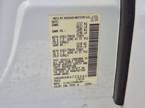 Used 2020 Nissan Frontier SV RWD image 30