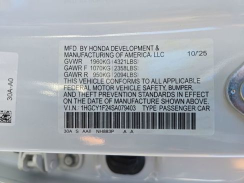 New 2025 Honda Accord LX image 34