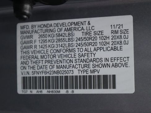 Used 2022 Honda Pilot Special Edition image 36