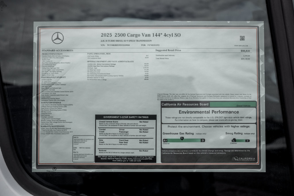 New 2025 Mercedes-Benz Sprinter 2500 image 23
