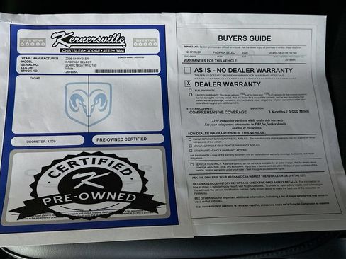 Used 2026 Chrysler Pacifica Select FWD image 36