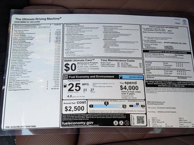 Used 2026 BMW X5 xDrive40i w/ M Sport Package AWD/4WD image 19
