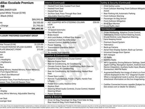 Certified 2022 Cadillac Escalade Premium Luxury AWD/4WD image 2