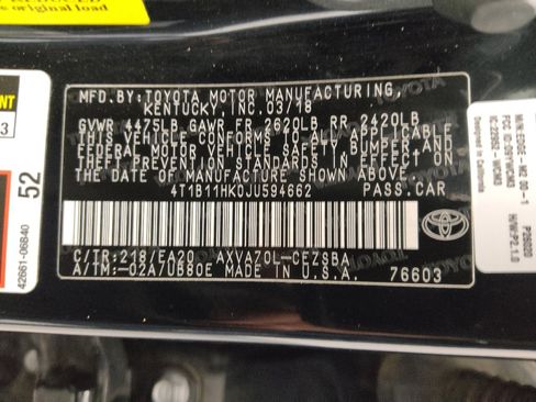 Used 2018 Toyota Camry SE FWD image 33