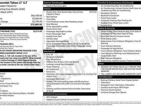 New 2026 Chevrolet Tahoe LT w/ Comfort Package image 5