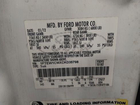 Used 2012 Ford F150 XLT w/ XLT Chrome Pkg image 33