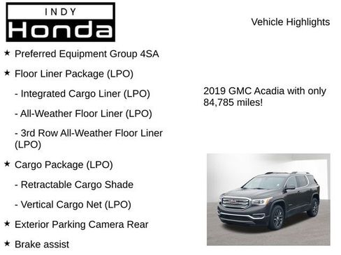 Used 2019 GMC Acadia SLT w/ LPO, Floor Liner Package image 8