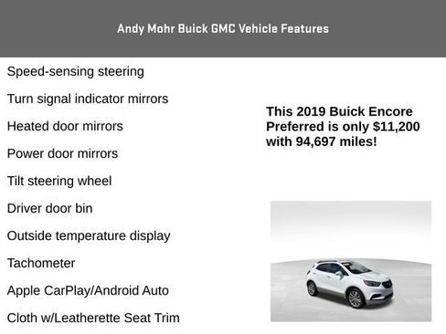 Used 2019 Buick Encore Preferred FWD image 12