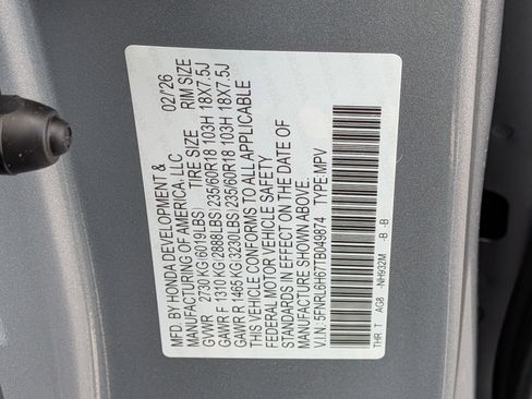 New 2026 Honda Odyssey EX-L image 38