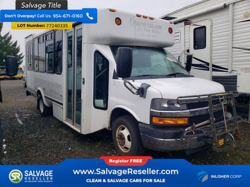 Used 2014 Chevrolet Express 4500 w/ Shuttle Bus Package image 1