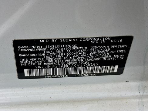 Used 2019 Subaru Crosstrek 2.0i Limited w/ Moonroof Package w/Navigation AWD/4WD image 12