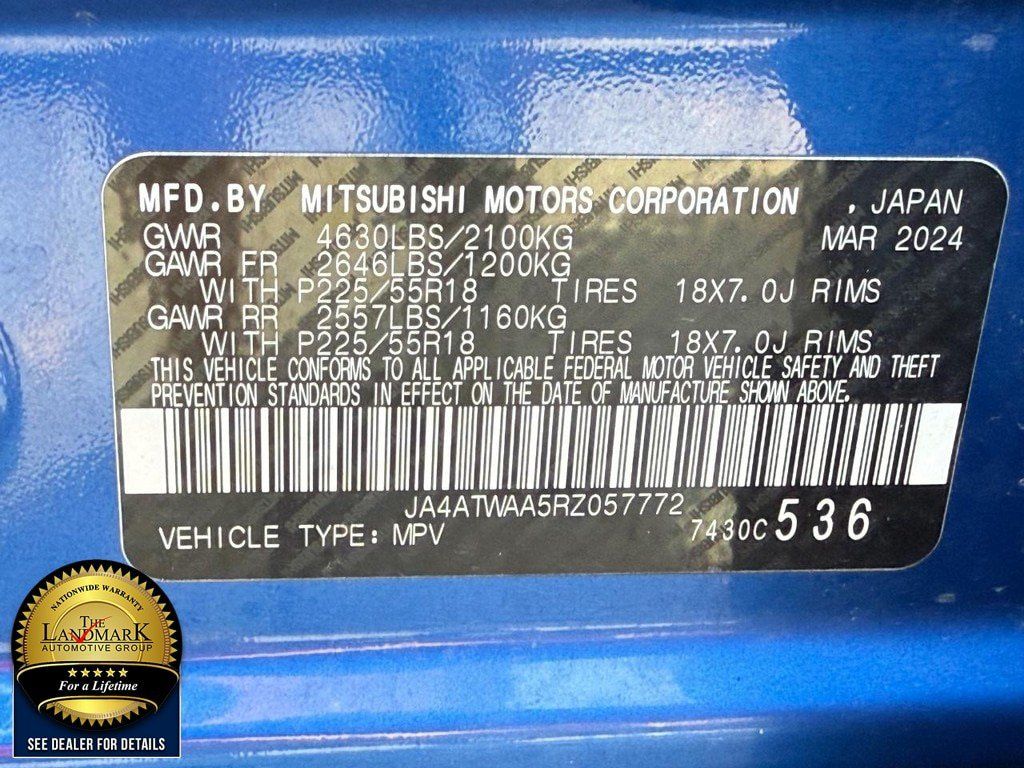 Used 2024 Mitsubishi Eclipse Cross SE AWD/4WD image 22