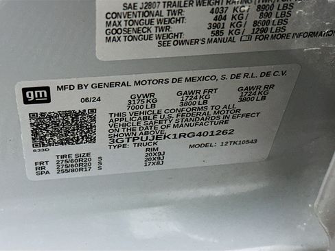 Used 2024 GMC Sierra 1500 Elevation AWD/4WD image 12