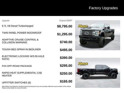 Used 2017 Ford F350 Platinum w/ FX4 Off-Road Package AWD/4WD image 13