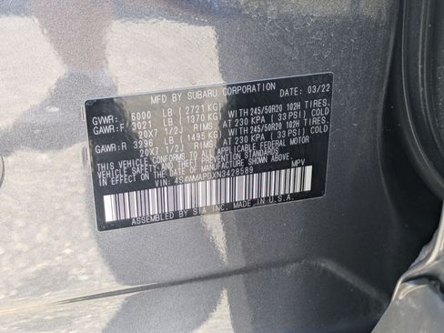 Used 2022 Subaru Ascent Limited w/ Technology Package AWD/4WD image 36