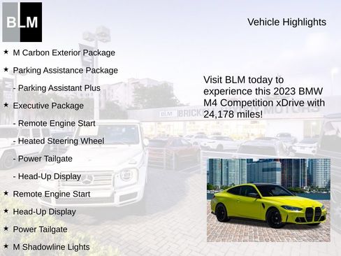 Used 2023 BMW M4 xDrive Competition w/ M Carbon Exterior Package AWD/4WD image 5