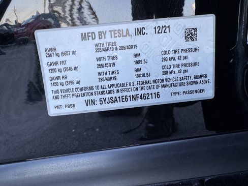 Used 2022 Tesla Model S Plaid AWD/4WD image 9