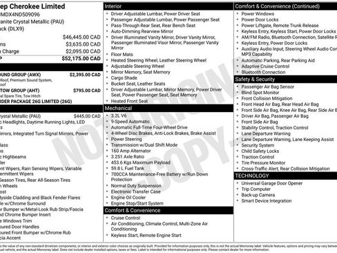 Used 2022 Jeep Cherokee Limited w/ Sun & Sound Group image 2