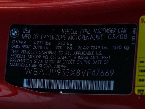Used 2008 BMW 128i Coupe RWD image 28