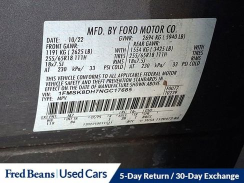 Certified 2022 Ford Explorer XLT w/ Class IV Trailer Tow Package image 29