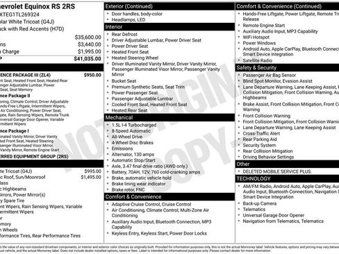 Used 2026 Chevrolet Equinox RS w/ Convenience Package III AWD/4WD image 2