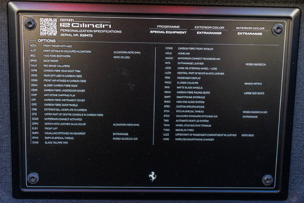 Certified 2025 Ferrari 12Cilindri RWD image 60