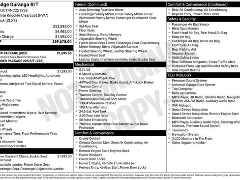 Used 2022 Dodge Durango R/T w/ Blacktop Package AWD/4WD image 2