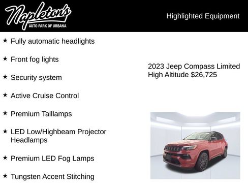 Used 2023 Jeep Compass High Altitude AWD/4WD image 7